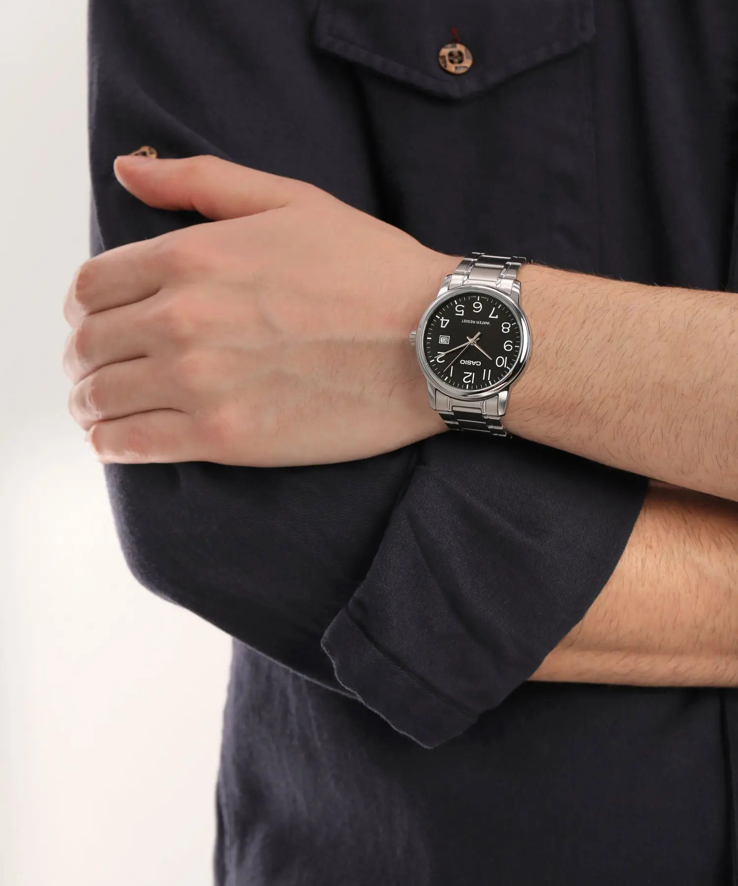 ساعت مچی مردانه کاسیو اورجینال مدل CASIO-MTP-V002D-1B