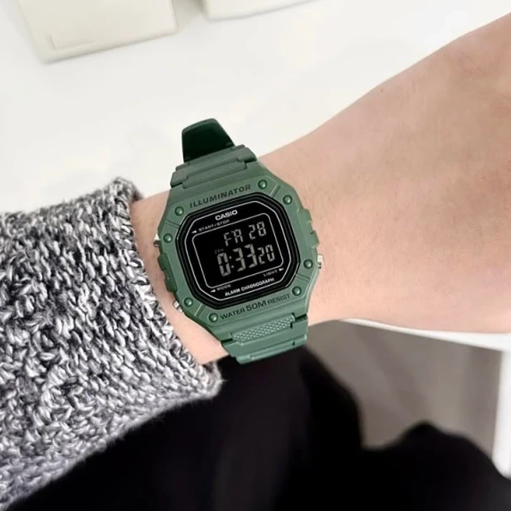 ساعت مچی کاسیو اورجینال مدل CASIO-W-218H-3B