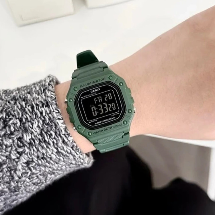 ساعت مچی کاسیو اورجینال مدل CASIO-W-218H-3B