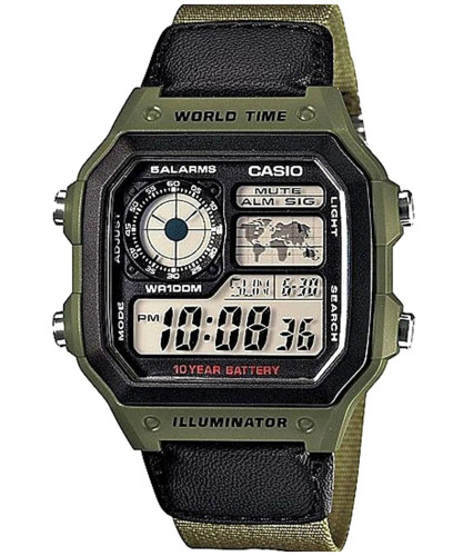 ساعت مچی مردانه کاسیو اورجینال مدل CASIO-AE-1200WHB-3B