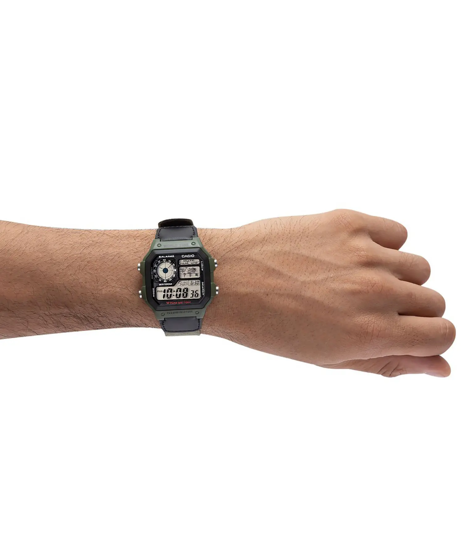 ساعت مچی مردانه کاسیو اورجینال مدل CASIO-AE-1200WHB-3B  ساعت مچی مردانه کاسیو اورجینال مدل CASIO-AE-1200WHB-3B