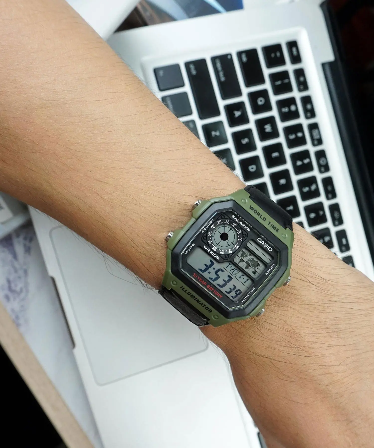 ساعت مچی مردانه کاسیو اورجینال مدل CASIO-AE-1200WHB-3B