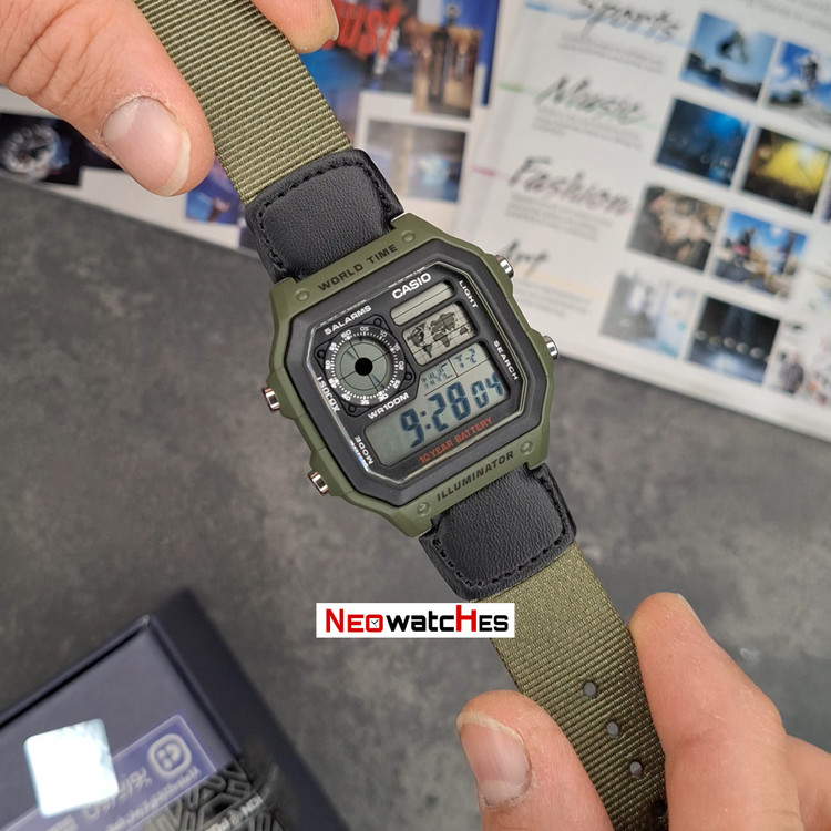 ساعت کاسیو اورجینال مدل AE-1200WHB-3B